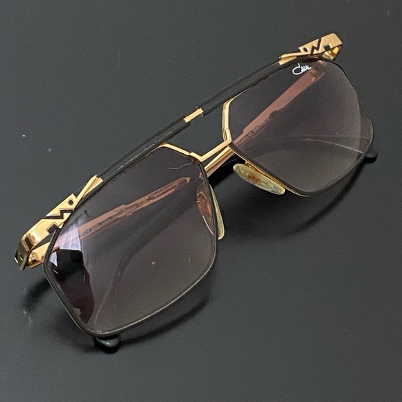 Rare Vintage CAZAL 966 302 Black & Gold Metal Frame UV Protection Sunglasses - Picture 6 of 16